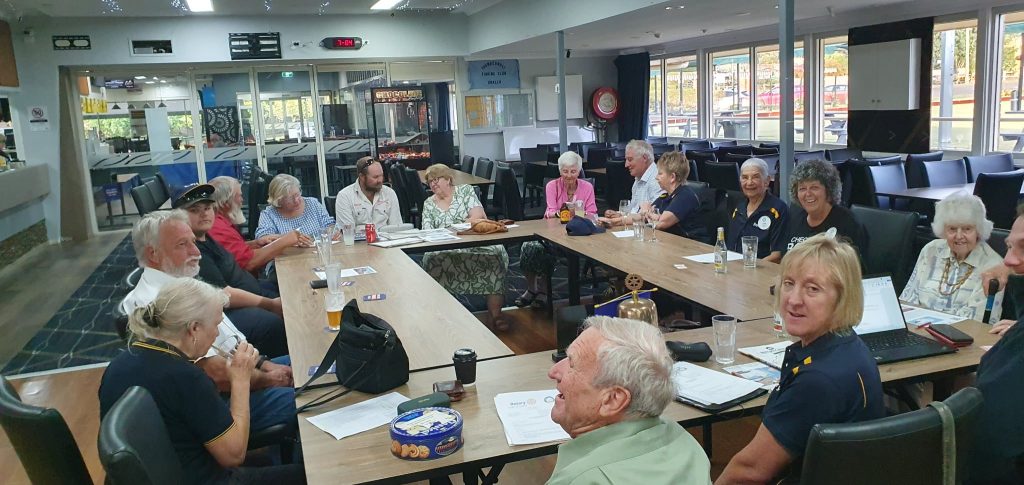 Uralla Rotary Club meeting in the Bowlo Auditorium